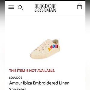 NWOT Soludos linen sneakers with leather trim size 8.  SOLD OUT at store